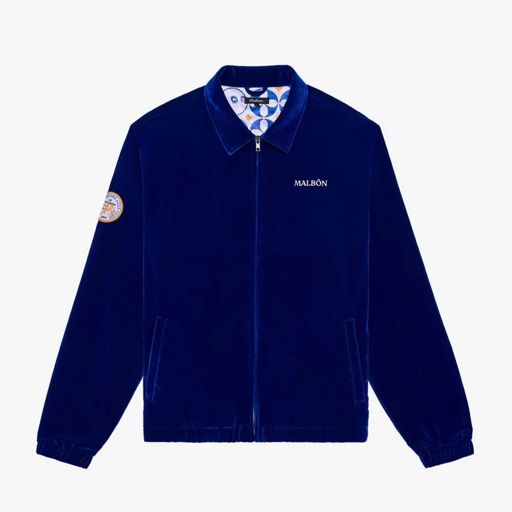 Malbon Men's Navy Blue Lightweight Jacket